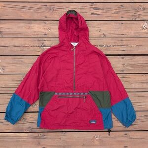Vintage L.L. Bean Women's 1/2 Zip Anorak Windbreaker Medium